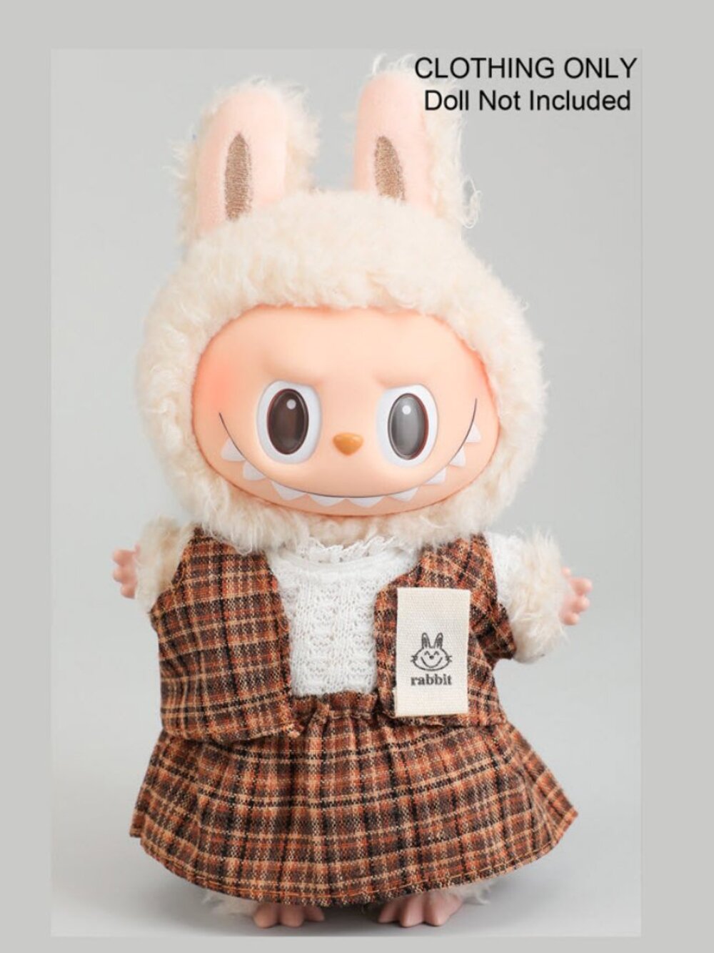 Labubu Two Piece Plaid Top and Skirt outfit